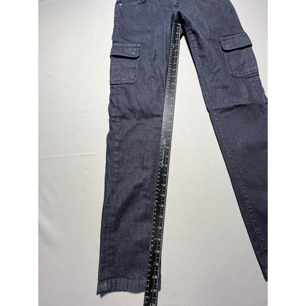 Patagonia Women's Sz 29 Dark Wash Low Rise Iron Clad Denim Cargo Jeans - Picture 14 of 16